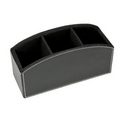 Black Leather Desktop Caddy